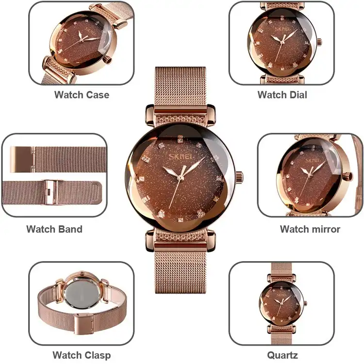 ساعت مچی عقربه ای زنانه اسکمی مدل 9188BR