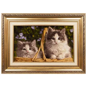 تابلو فرش دستباف سی پرشیا مدل گربه ها در سبد کد 902753