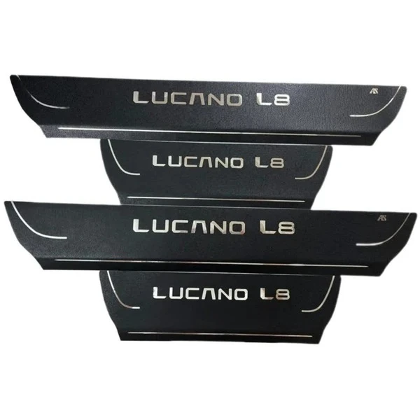 برچسب پارکابی خودرو استیک طرح چرم کد M339 مناسب برای لوکانو L8 مجموعه 4 عددی