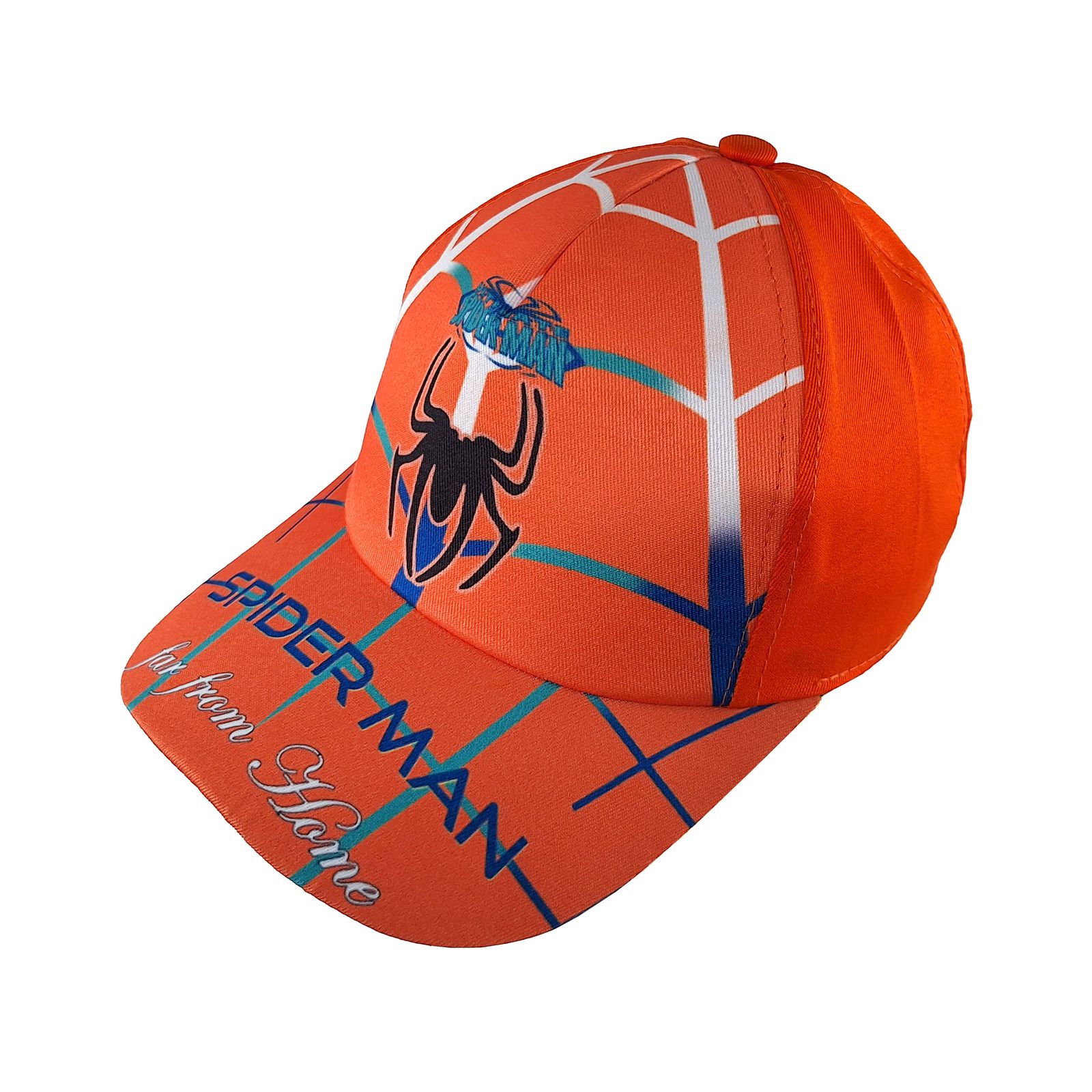 کلاه کپ پسرانه مدل مرد عنکبوتی کد 1133 رنگ نارنجی -  - 1