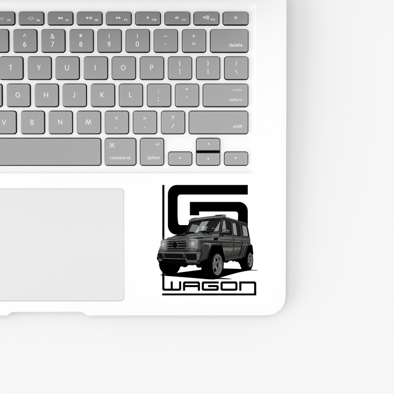 استیکر لپ تاپ بووم طرح ماشین مدل G Wagon کد JC29