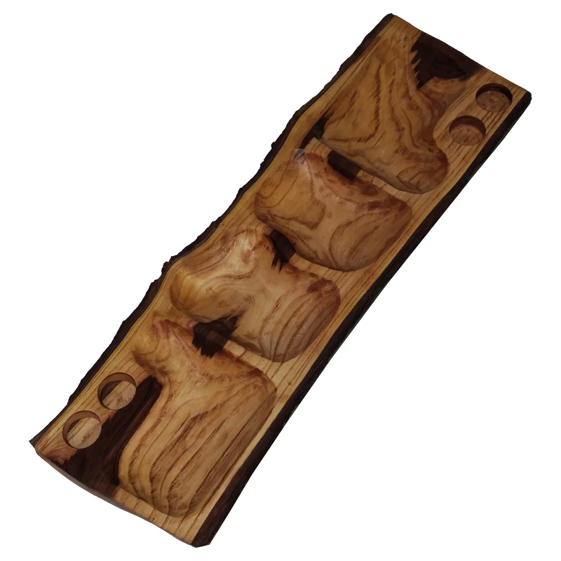 اردور خوری چوبی مدل روستیک اوجا طرح چهار خانه کد 001