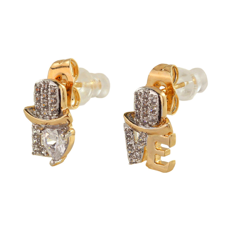 گوشواره زنانه ژوپینگ مدل قلب کد hh339