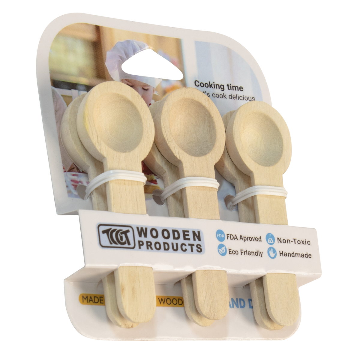 پیمانه چوبی توت مدل 1175 بسته 6 عددی