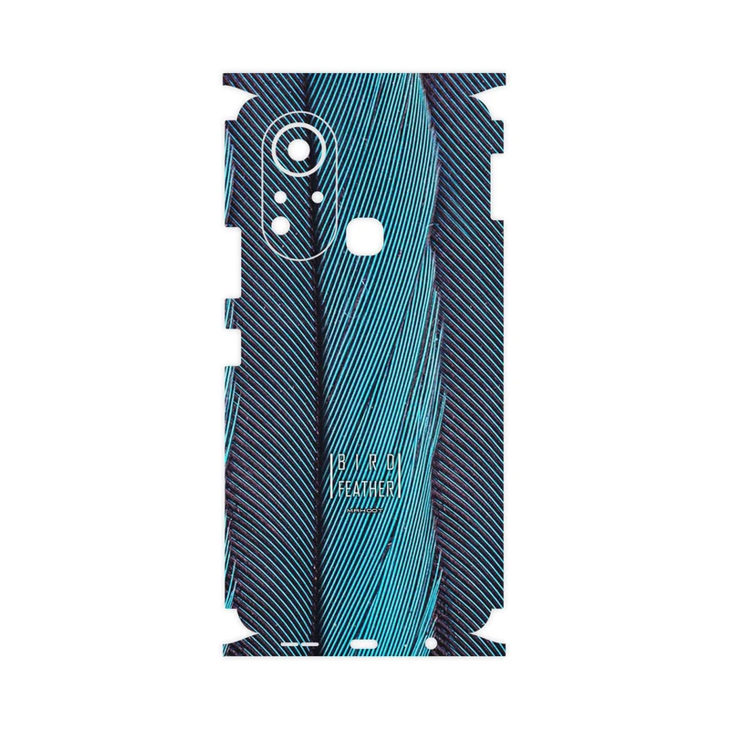 برچسب پوششی ماهوت مدل Turquoise feathers-FullSkin مناسب برای گوشی موبایل اینفینیکس Hot 11s