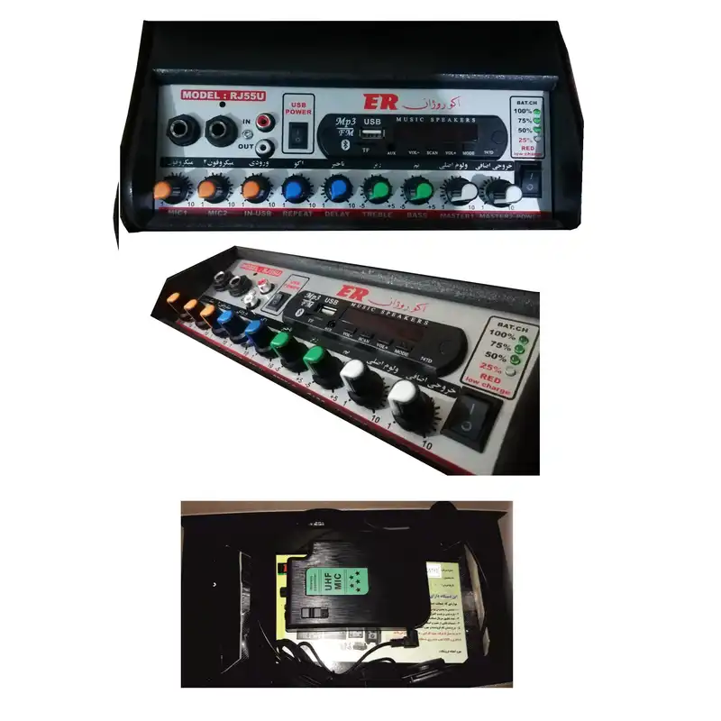 اکو همراه اکوروژان مدل RJ55W-H به همراه میکروفن هدستی بی سیم