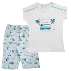 ست تی شرت و شلوارک دخترانه آرنتا مدل BUS