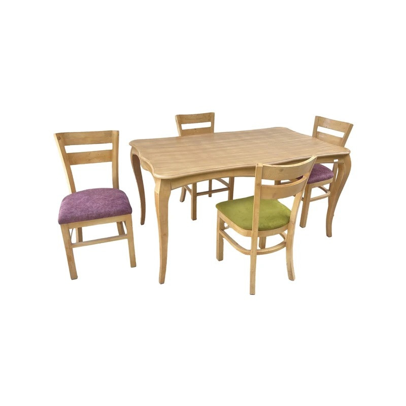 میز و صندلی ناهارخوری چهار نفره گالری والریان مدل M-CH-1304