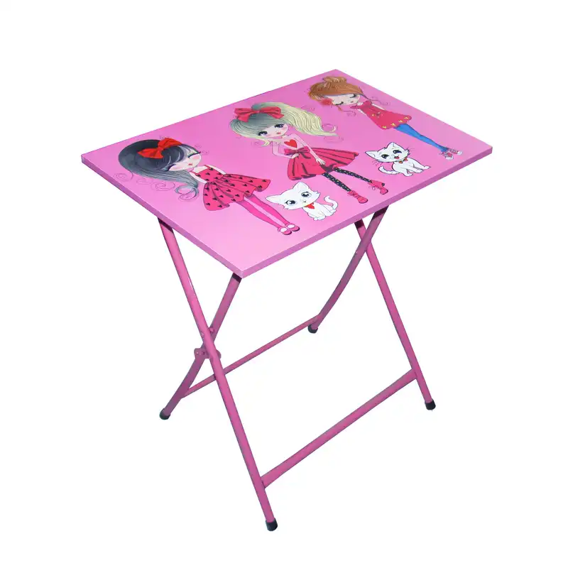 ست میز تحریر و صندلی میزیمو طرح دختر چکمه پوش کد 264