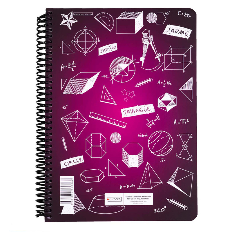 دفتر 100 برگ دات نوت مدل هندسه کد 01