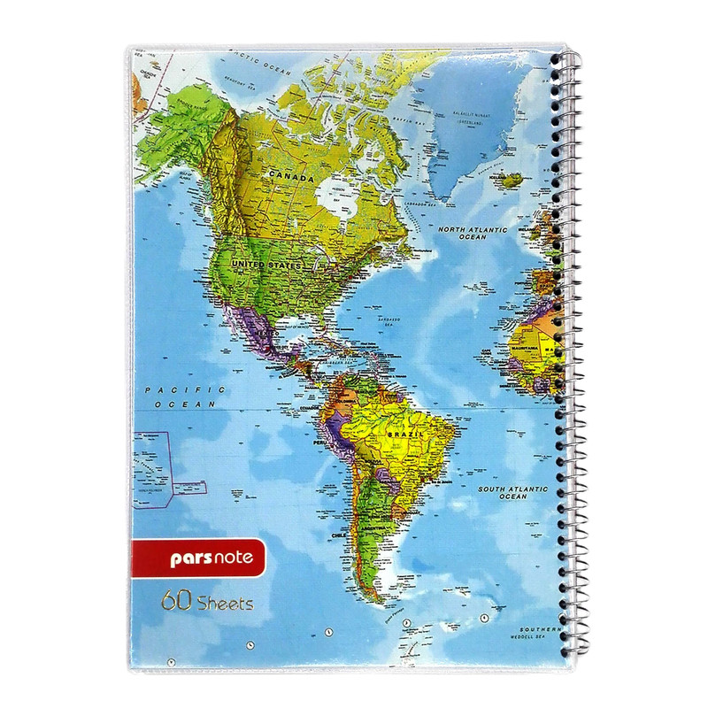 دفتر 100 برگ پارس نوت کلاسیک مدل نقشه کد 121111