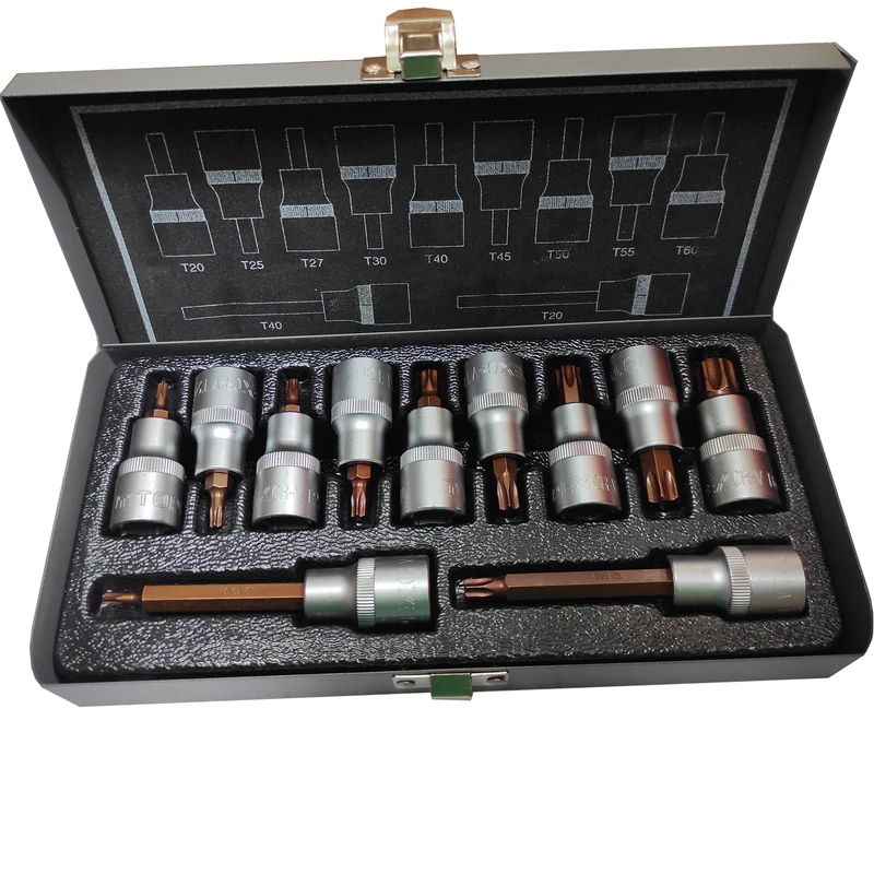 آچار  آلن بکس تاپکس مدل SMT-TOPEX-11PCS-TORXBIT-SOCKETSET مجموعه 11عددی