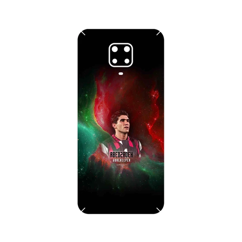 برچسب پوششی ماهوت مدل Ahmad Reza Abedzadeh مناسب برای گوشی موبایل شیائومی Redmi Note 9 Pro