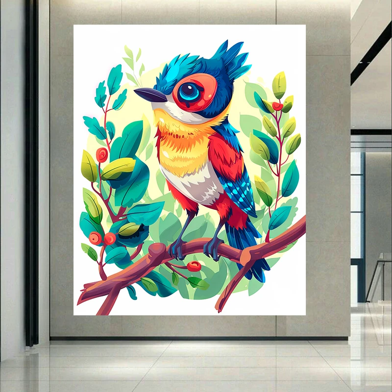  پوستر طرح پرنده رنگارنگ کد AR31919