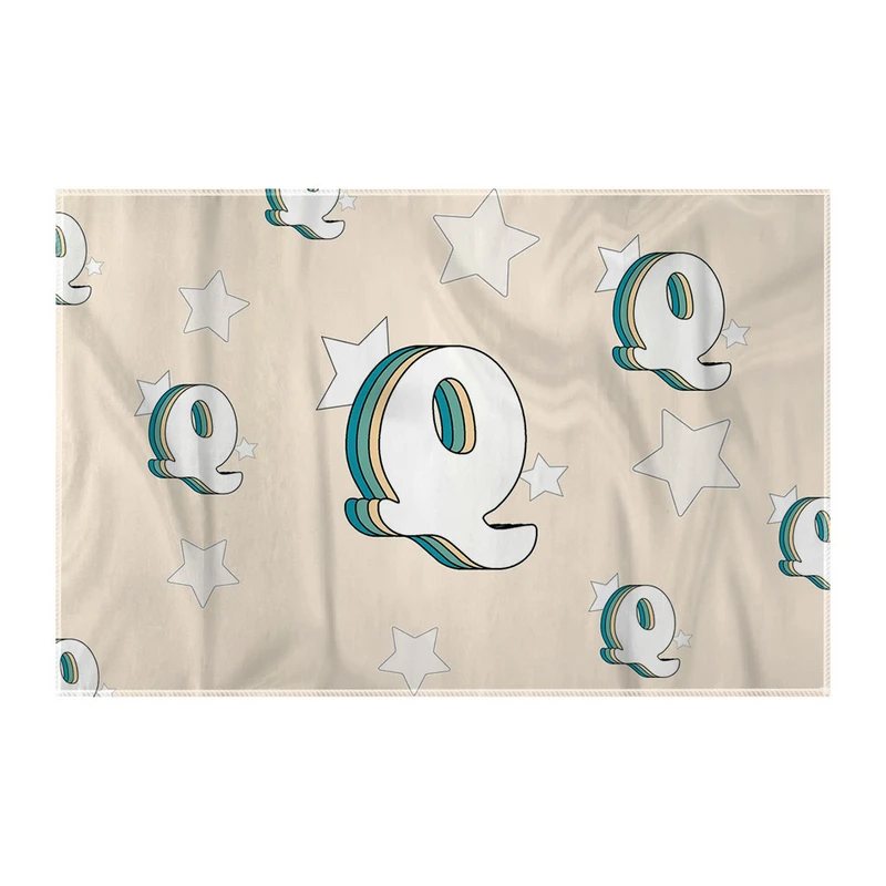 کاغذ کادو ترمه طراحان ایده مدل حرف Q رترو کد cfp2941