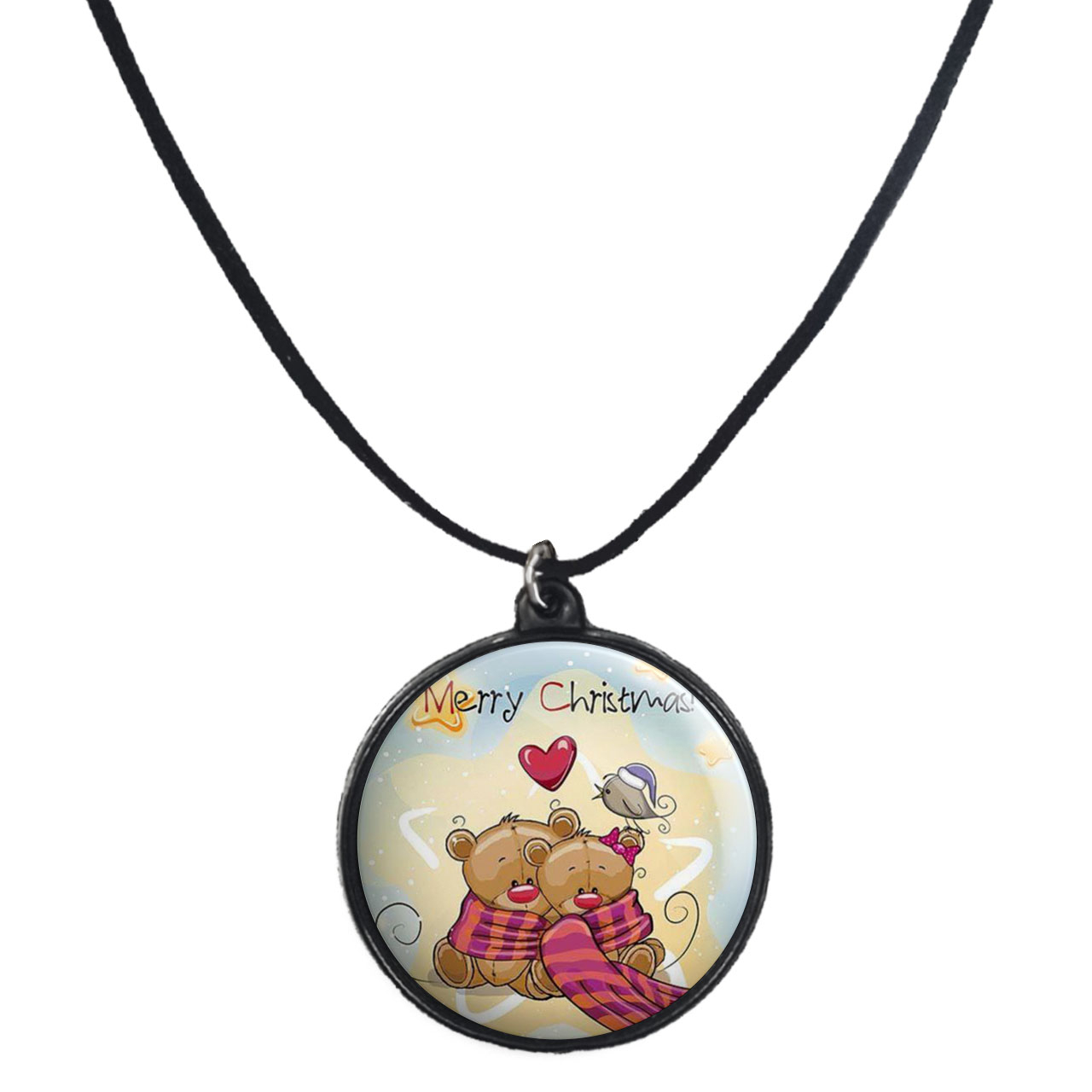 گردنبند پرمانه طرح عاشقانه کد pmb.7120 مدل دو طرفه