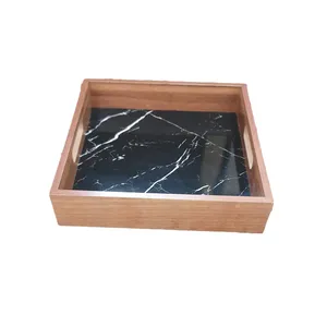 سینی مدل چوبی طرح کف سنگ