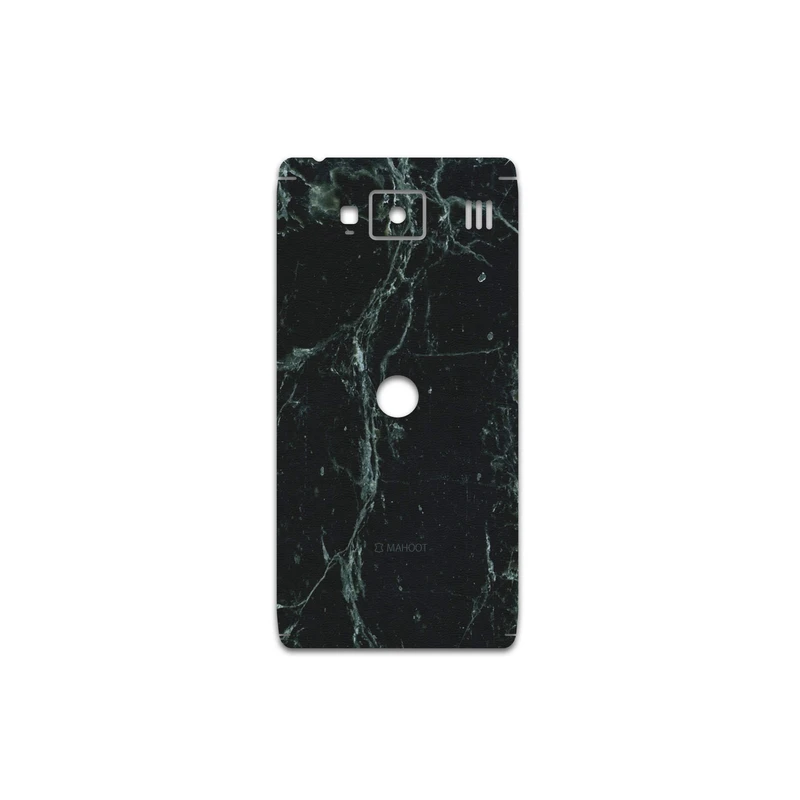 برچسب پوششی ماهوت مدل Graphite-Green-Marble مناسب برای گوشی موبایل موتورولا droid razr hd