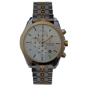ساعت مچی عقربه‌ای مردانه رومانسون مدل بندفلزی سه موتور کرنوگراف ضدآب کد 1240