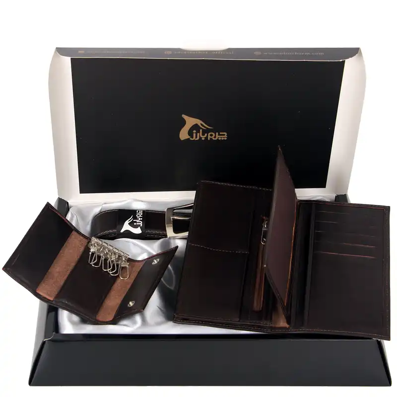 ست هدیه مردانه چرم بارز مدل DS1