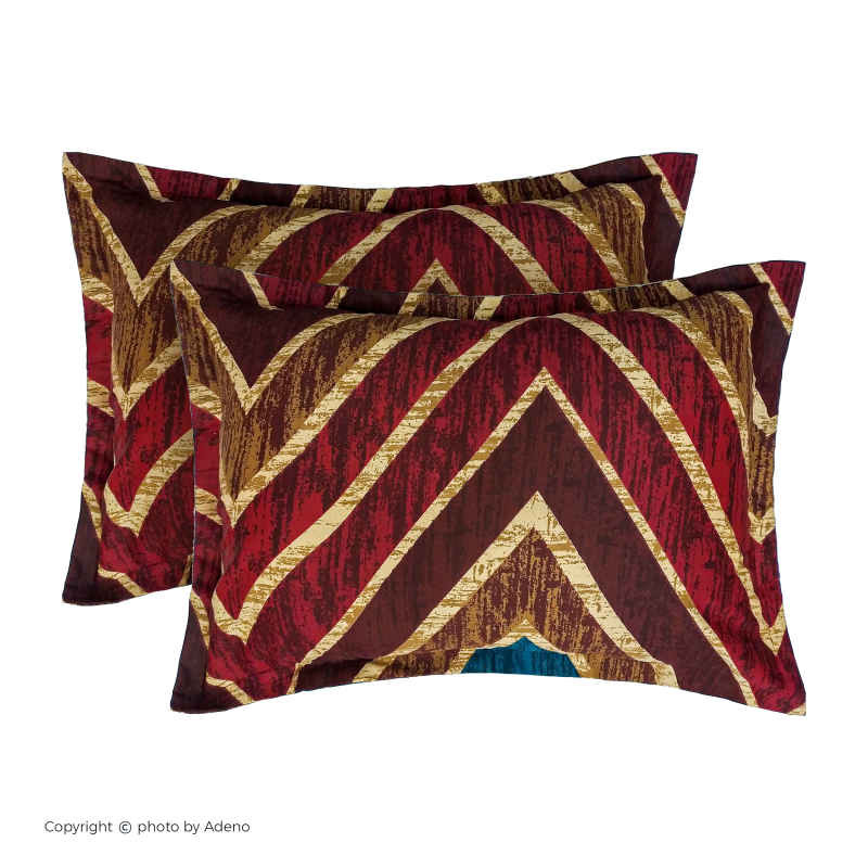 سرویس روتختی آدنو مدل Colord zigzag کد IR42 دونفره 4 تکه
