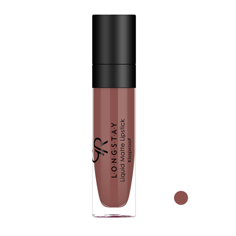 رژ لب مایع مات گلدن رس مدل LONGSTAY شماره 22