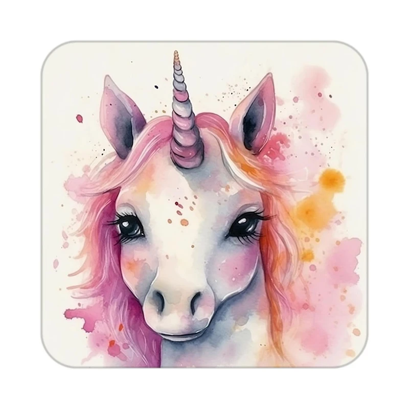 زیر لیوانی کاکتی طرح اسب تک شاخ و یونیکورن مدل mp33427