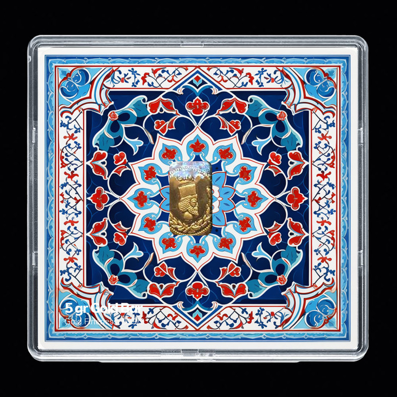 شمش طلا 24 عیار مدوپد مدل اسلیمی کد SH-10390