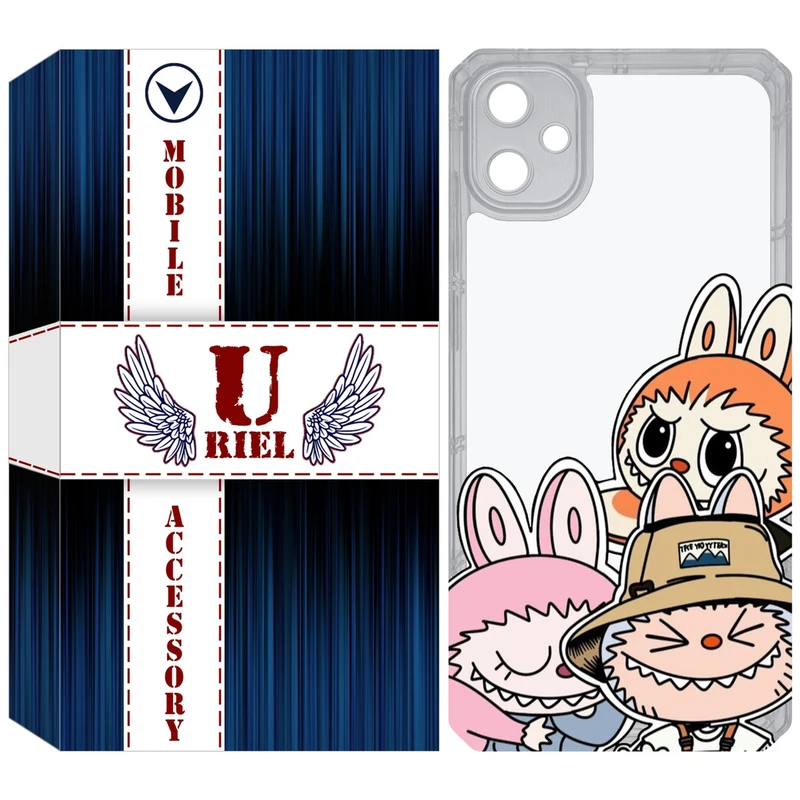 کاور یوریل مدل Clear کد 145 طرح لبوبو Labubu مناسب برای گوشی موبایل سامسونگ Galaxy A05