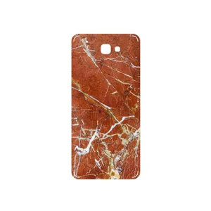 MAHOOT Red Marble Cover Sticker for Samsung Galaxy J7 Prime