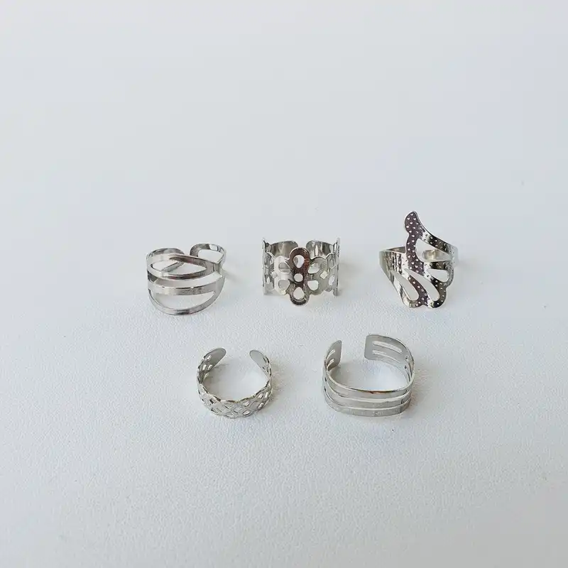 انگشتر زنانه کد Mhr-274 مجموعه 5 عددی