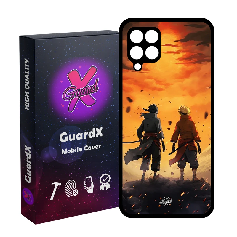 کاور گارد ایکس طرح انیمه ناروتو مدل Glass10699 مناسب برای گوشی موبایل سامسونگ Galaxy A12/M12/F12