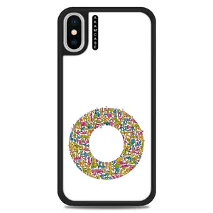 AKAM AMC-WAX-ALPHADOODLEBET-15 Cover For Apple iPhone X/Xs