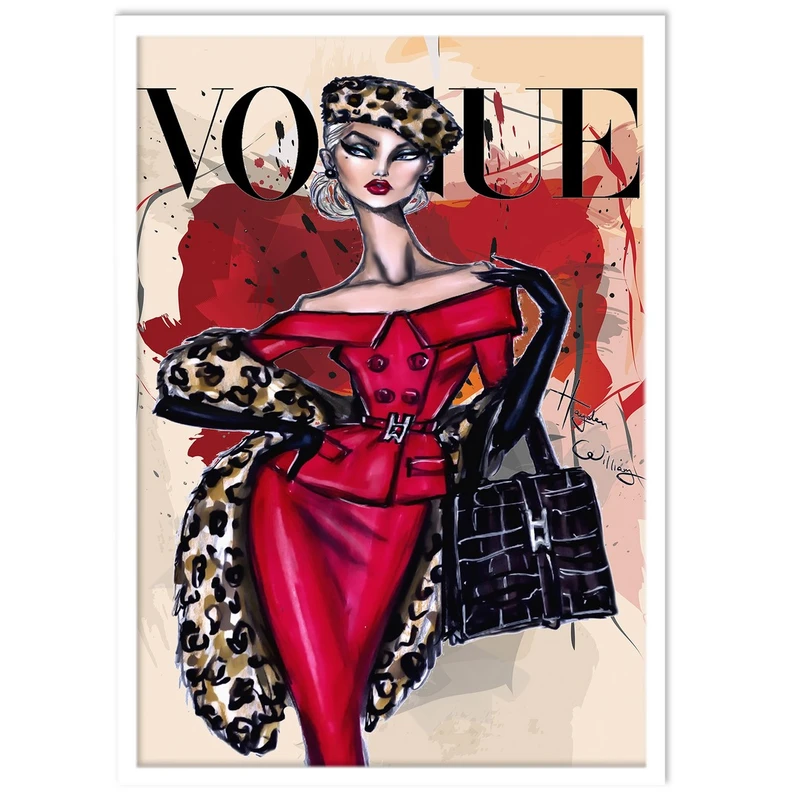 تابلو نوری بکلیت طرح فشن و مدل لباس شب مدل W-15095