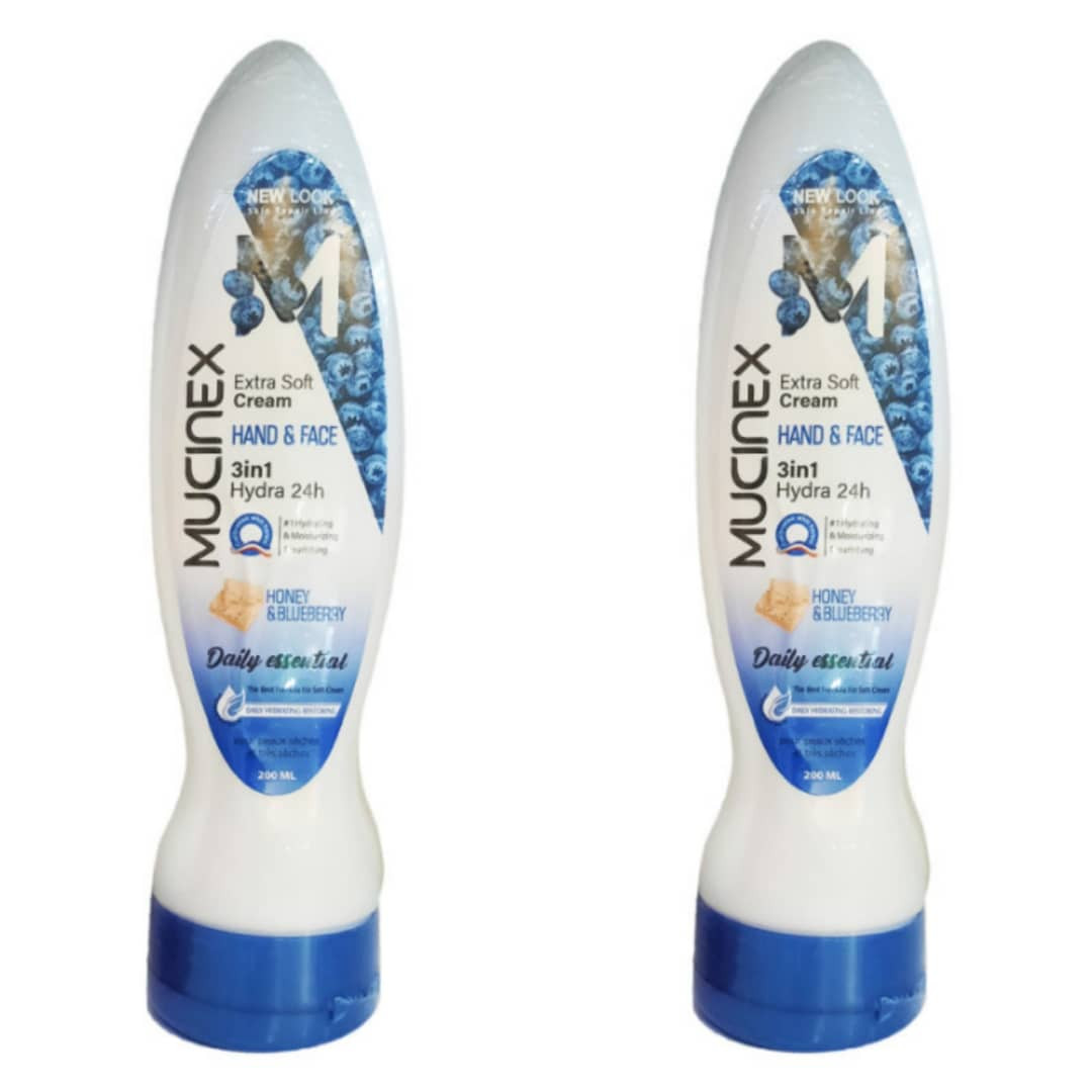 کرم مرطوب کنننده ماسینکس مدل عسل و بلوبری حجم 200 میلی لیتر مجموعه 2 عددی کرم مرطوب کنننده ماسینکس مدل عسل و بلوبری حجم 200 میلی لیتر مجموعه 2 عددی