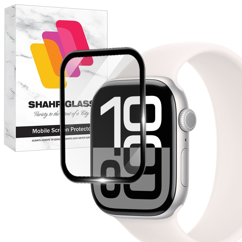 محافظ صفحه نمایش شهر گلس مدل SWPM مناسب برای اپل واچ Watch Series 10 42mm