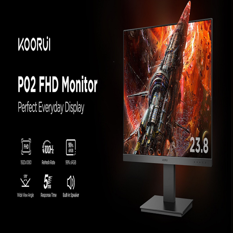 مانیتور کووری مدل 24P02 سایز 23.8 اینچ