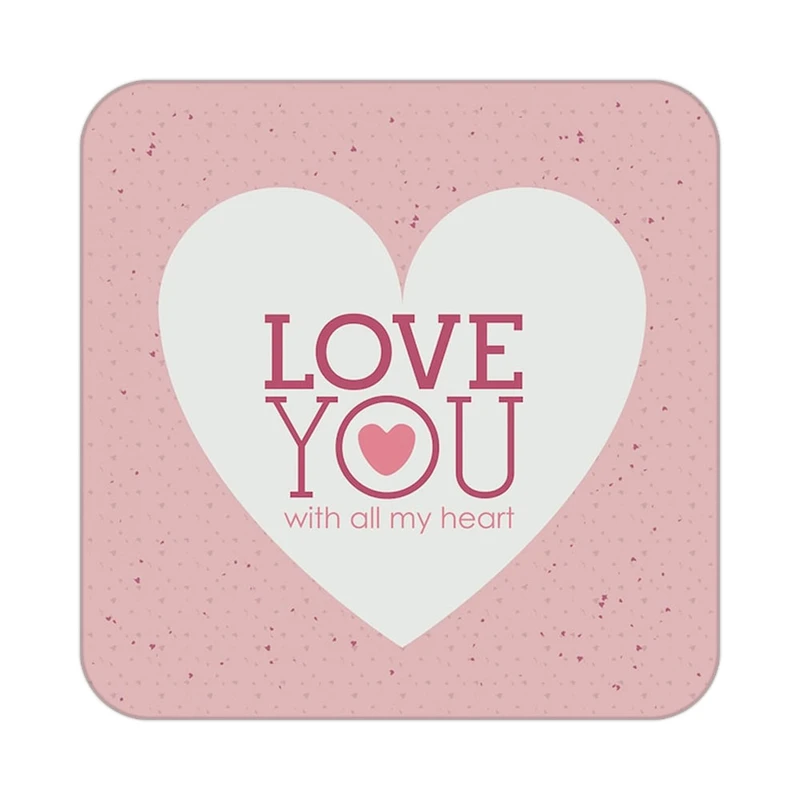 زیر لیوانی کاکتی طرح عاشقانه مدل mp39375