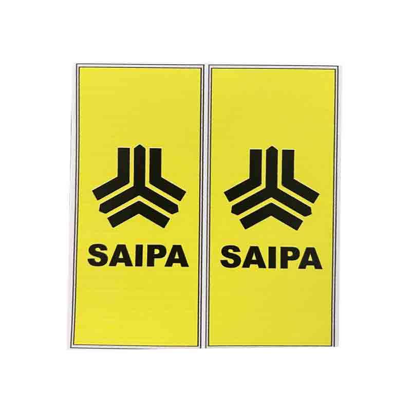 برچسب پلاک خودرو قطعه سازان کبیر مدل CHS-SAIPAYELO-790 بسته 2 عددی