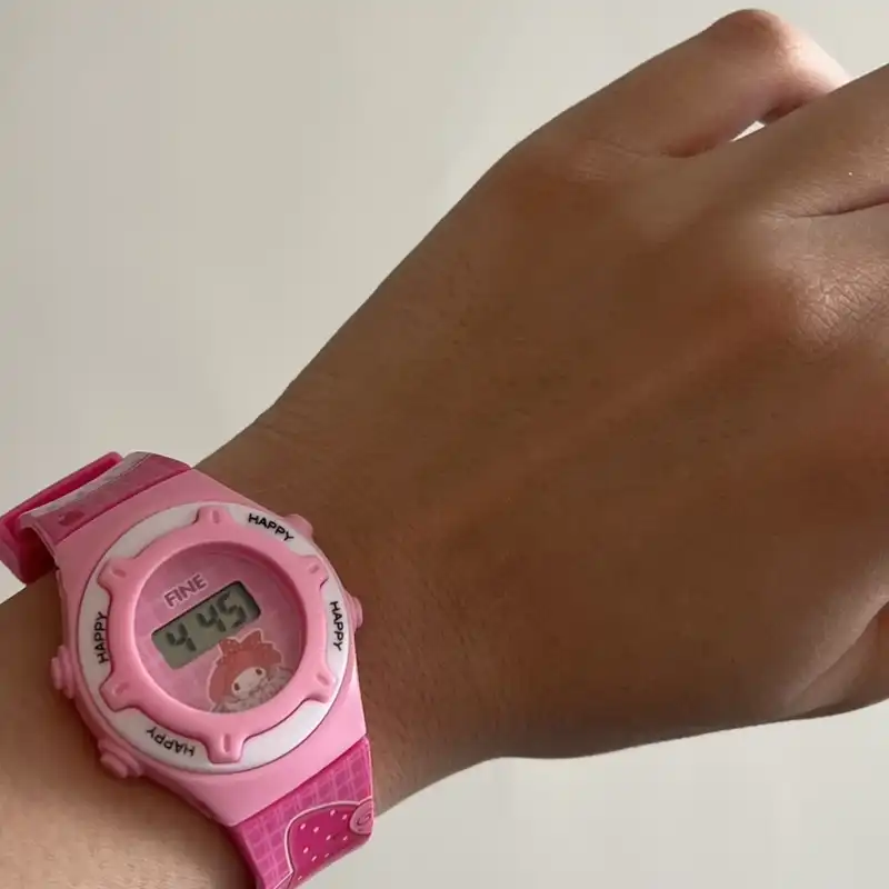 ساعت مچی عقربه ای مدل بند سیلیکونی طرح melody