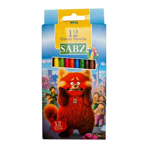 مداد رنگی 12 رنگ سبز مدل می لی