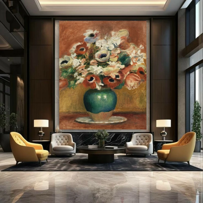 پوستر طرح مخمل گلدان مدل گلهای زیبا کد BK22907