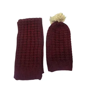 ست کلاه و شال گردن بافتنی مدل نیل