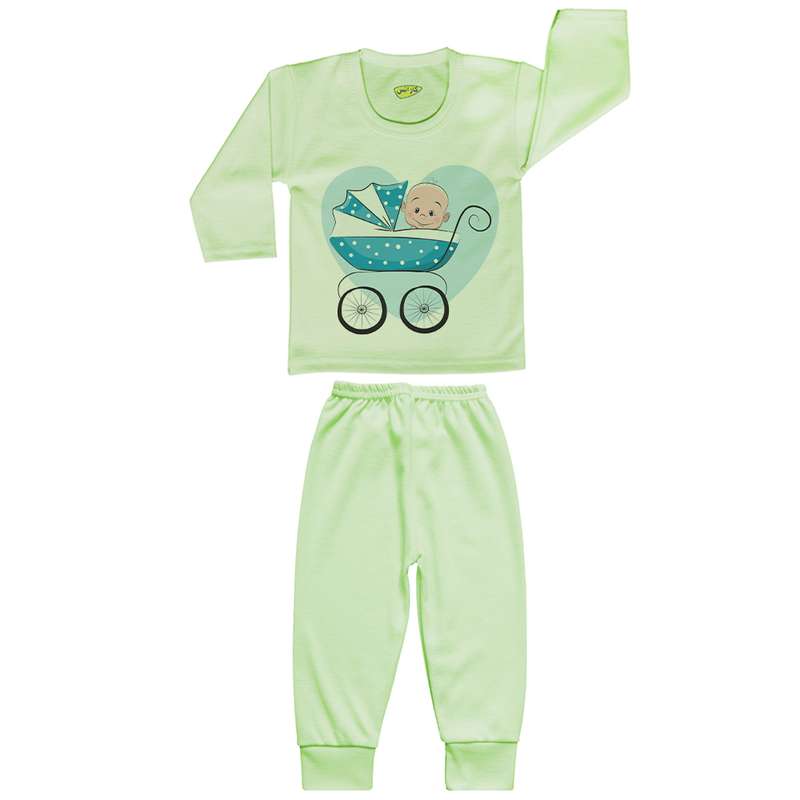ست تی شرت و شلوار نوزادی کارانس مدل SBSG-3075