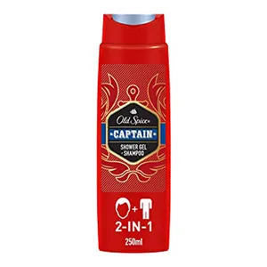 شامپو بدن الد اسپایس مدل captain 2 in 1 حجم 250 میلی لیتر