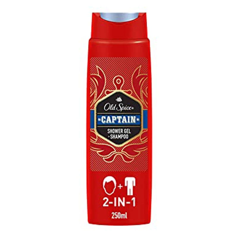 شامپو بدن الد اسپایس مدل captain 2 in 1 حجم 250 میلی لیتر