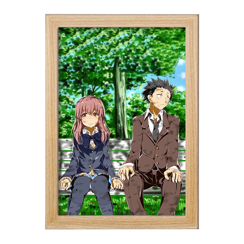 تابلو خندالو مدل شوکو نیشیمیا و شویا ایشیدا انیمه سایلنت ویس A Silent Voice  کد 15807