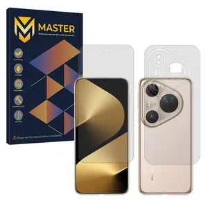 Master Resistant model matte screen protector suitable for Huawei Pura 80 Ultra Mobile along with the back protector