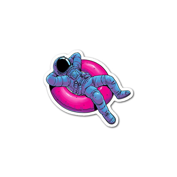 استیکر تزئینی موبایل و تبلت و لپ تاب مدل فضانورد 6