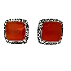 دکمه سردست نقره مردانه کد glsr-2472